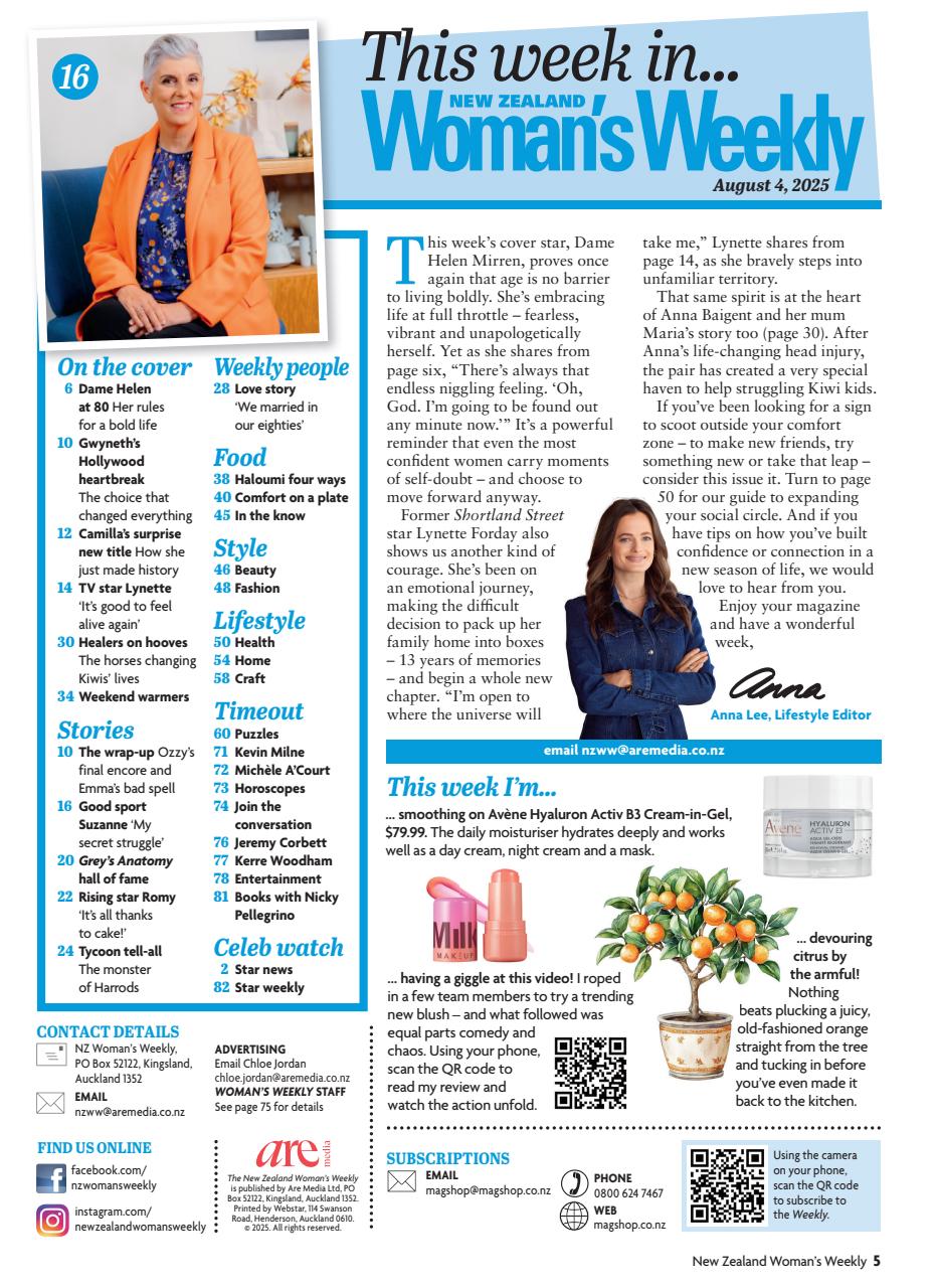 NZ Woman's Weekly Preview Pages
