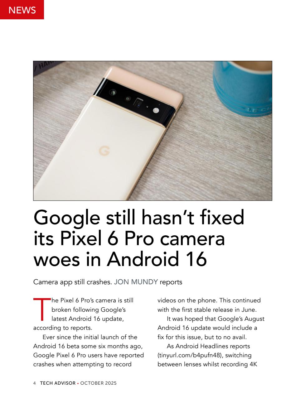 Tech Advisor Preview Pages