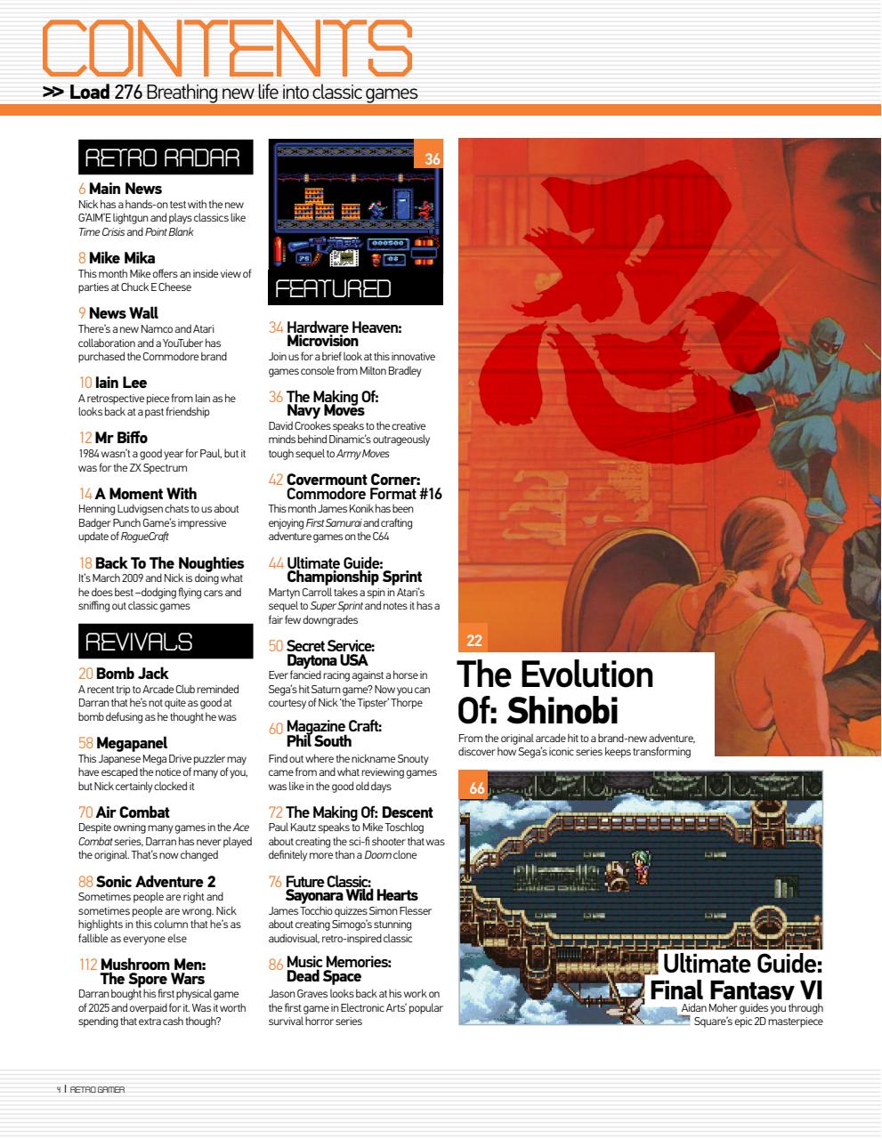 Retro Gamer Preview Pages