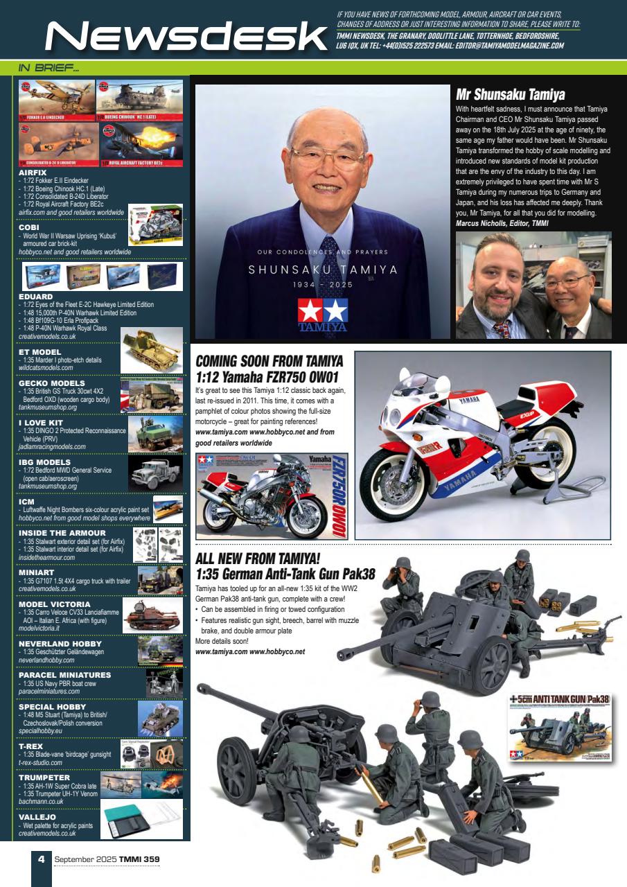 Tamiya Model Magazine Preview Pages