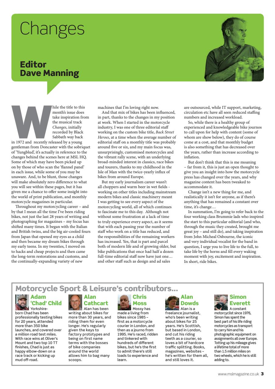 Motorcycle Sport & Leisure Preview Pages