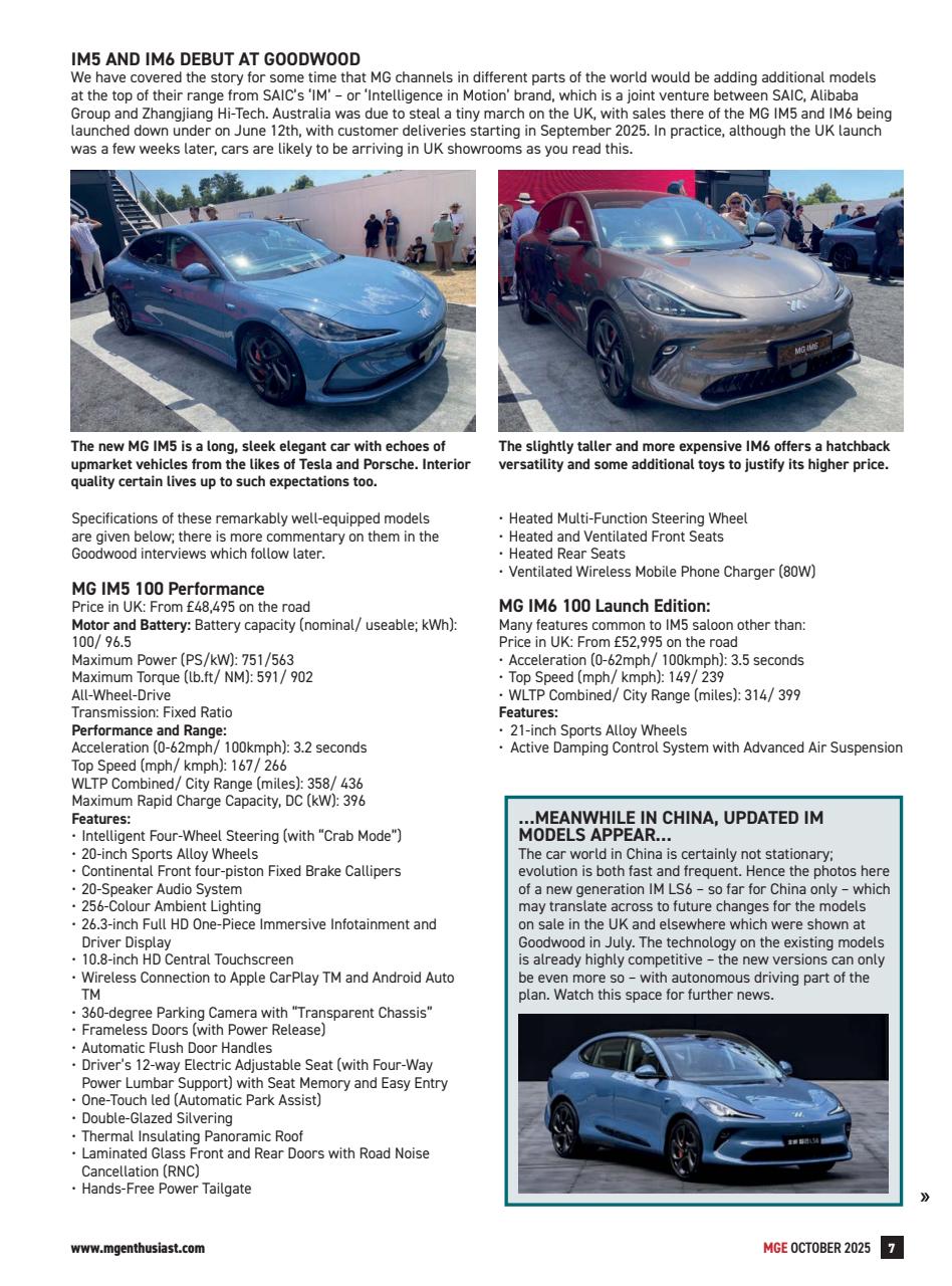 MG Enthusiast Preview Pages