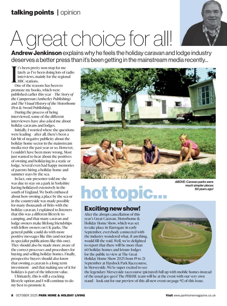 Park Home & Holiday Living Preview Pages