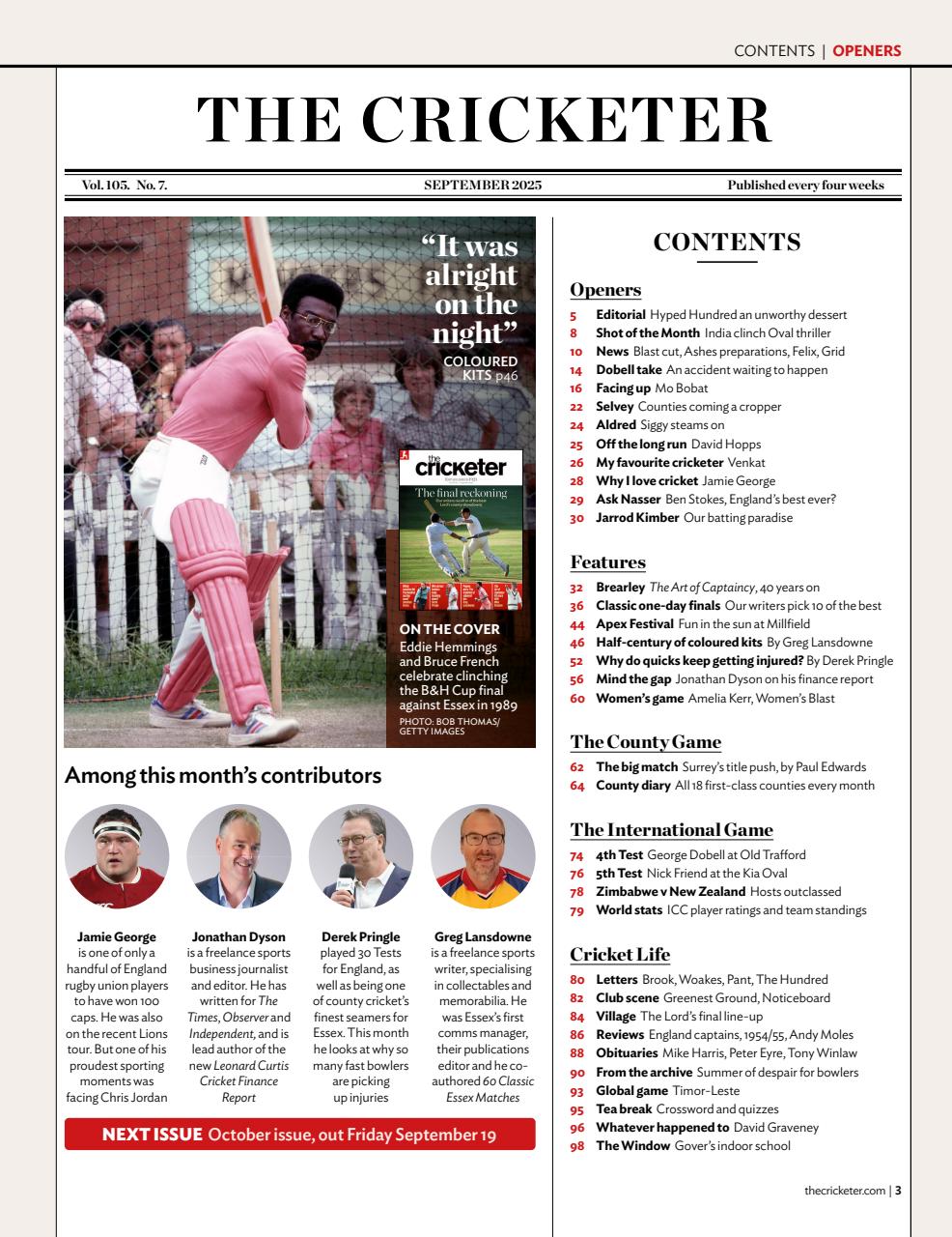 The Cricketer Magazine Preview Pages