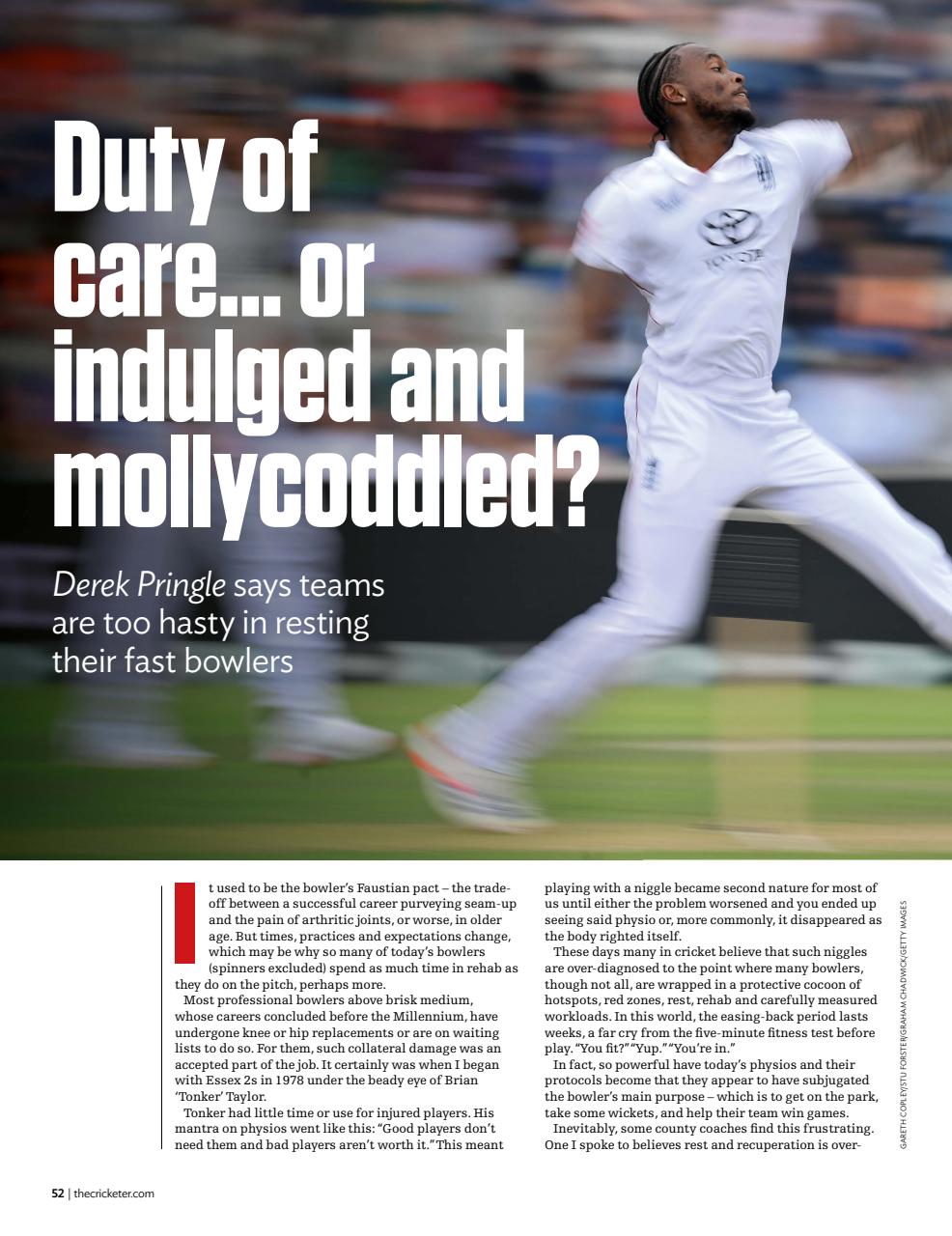 The Cricketer Magazine Preview Pages
