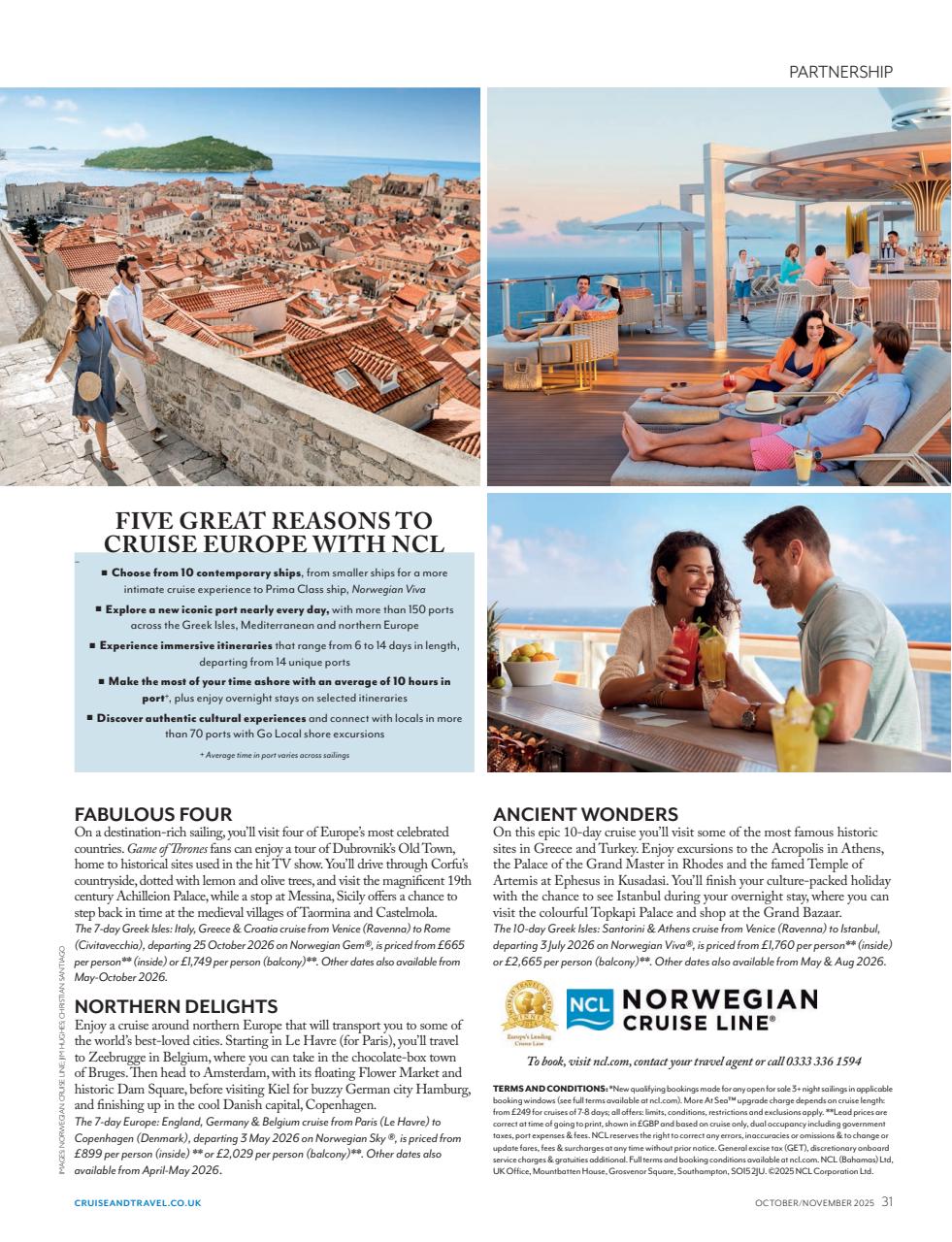 Cruise & Travel Preview Pages