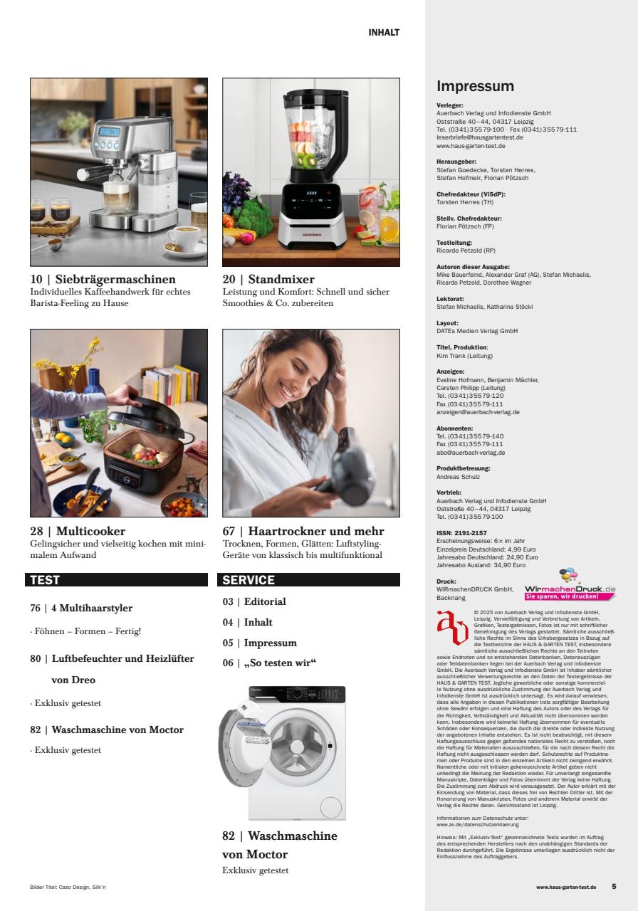 Haus & Garten Test Preview Pages