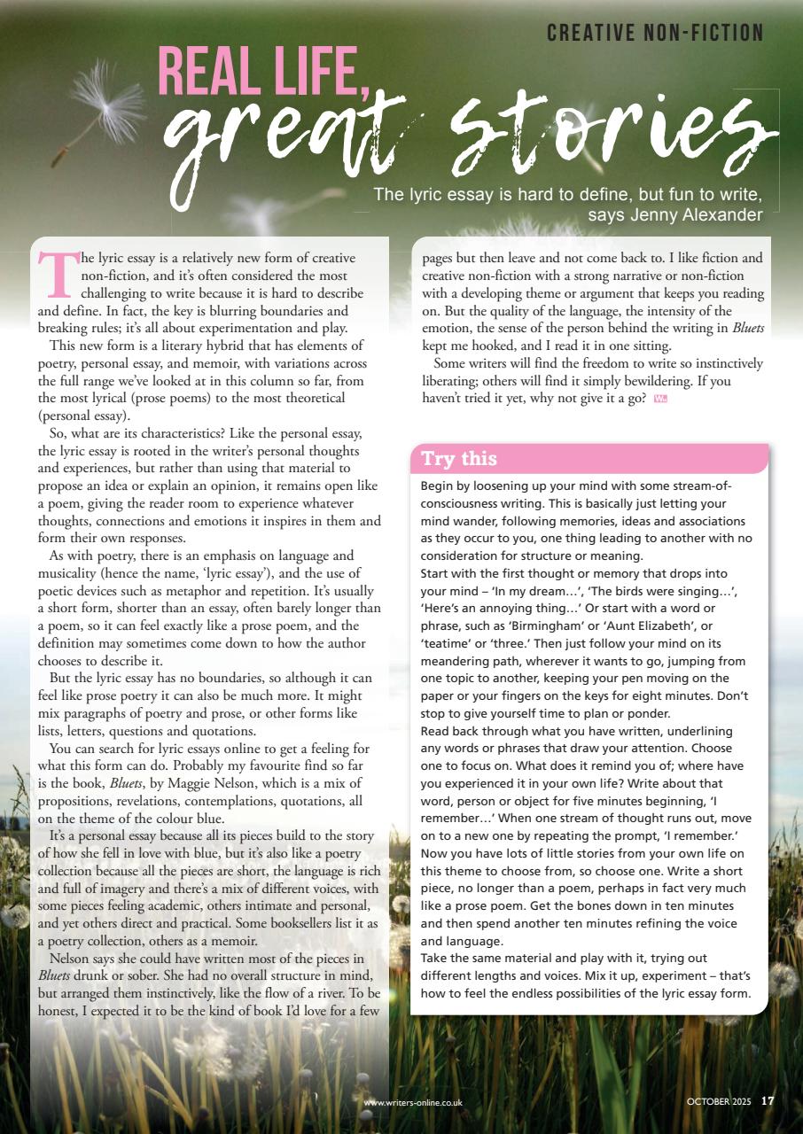 Writing Magazine Preview Pages
