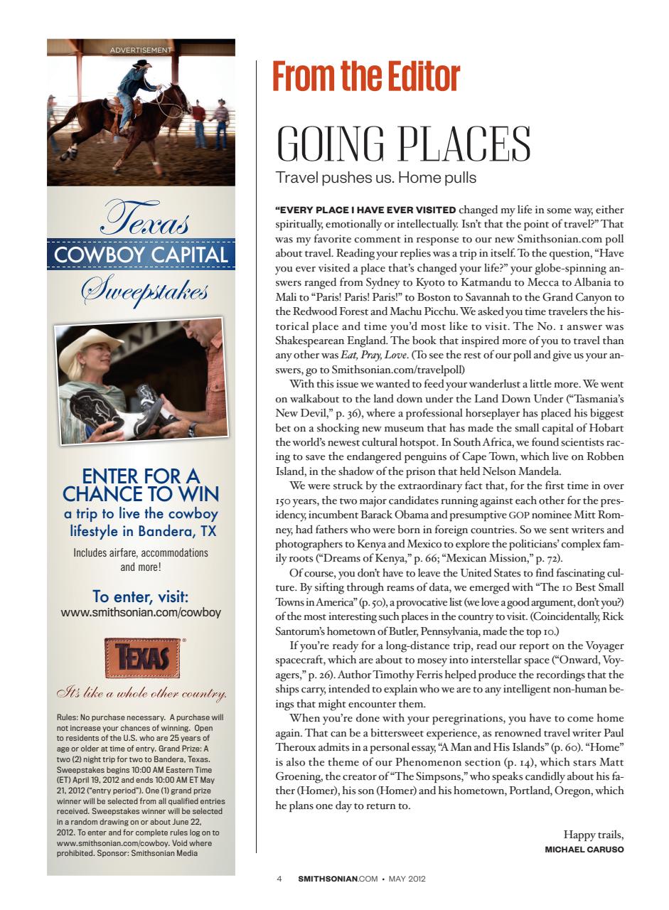 Smithsonian Magazine Preview Pages