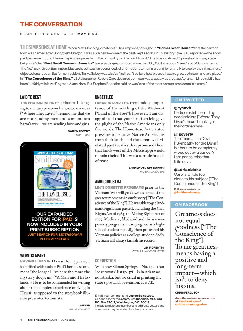 Smithsonian Magazine Preview Pages