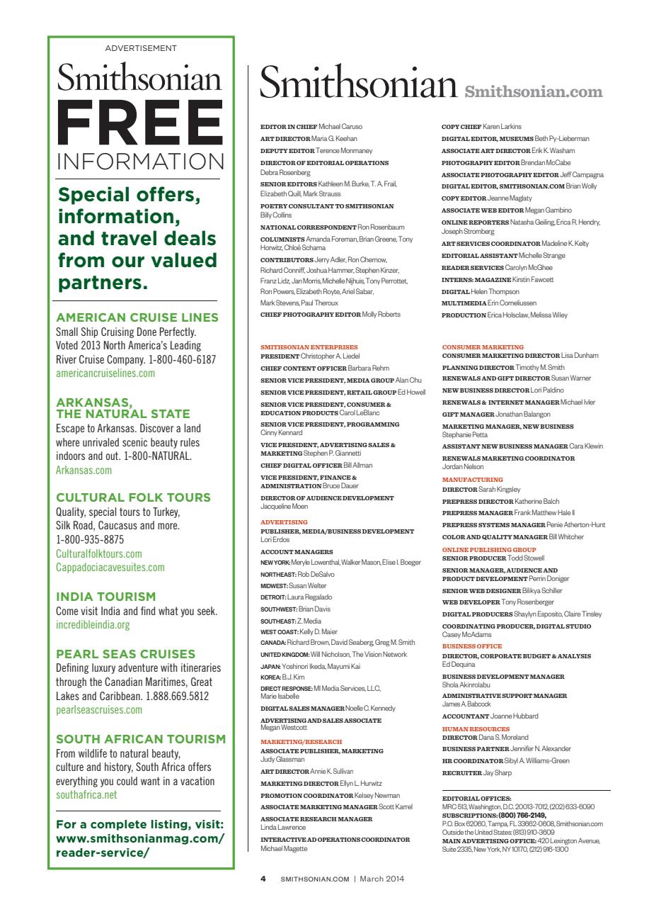 Smithsonian Magazine Preview Pages