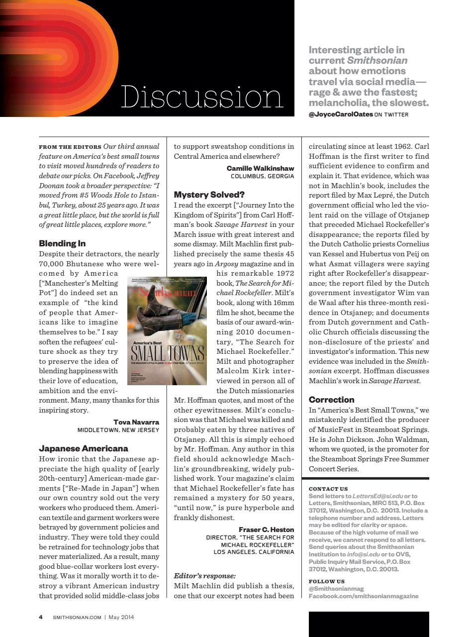 Smithsonian Magazine Preview Pages