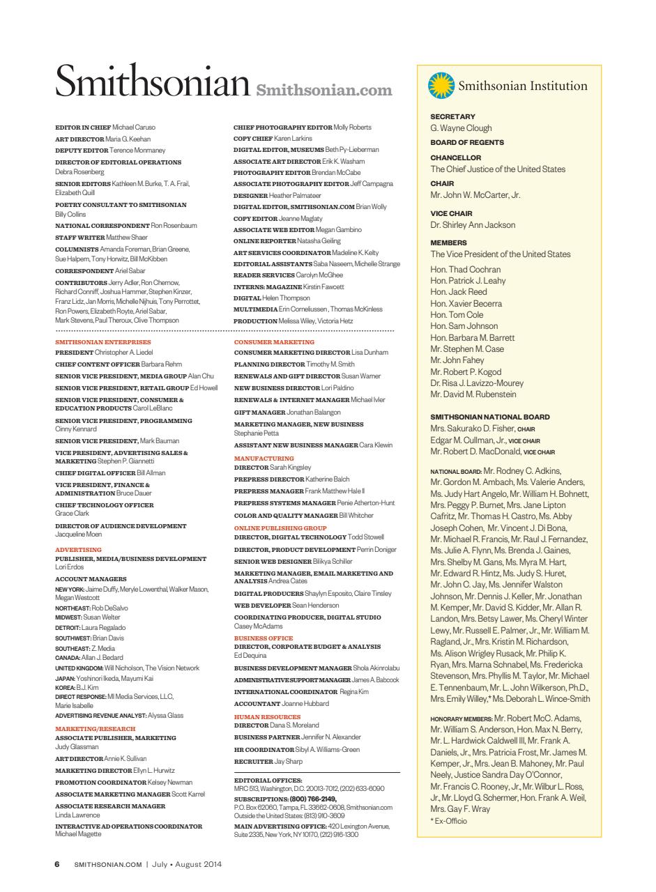Smithsonian Magazine Preview Pages