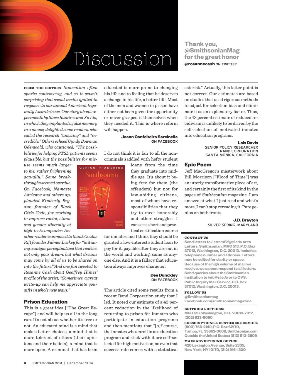 Smithsonian Magazine Preview Pages