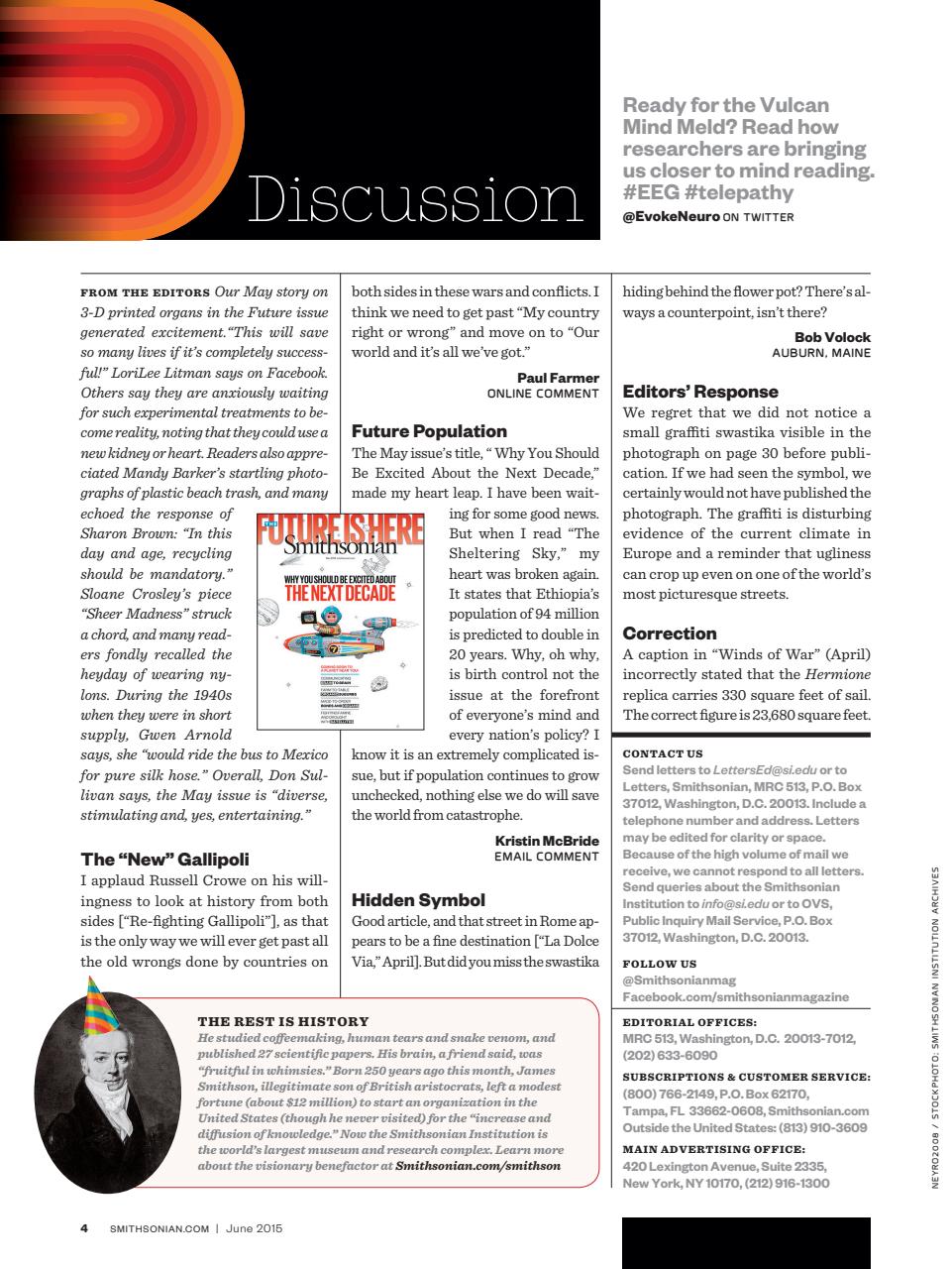 Smithsonian Magazine Preview Pages