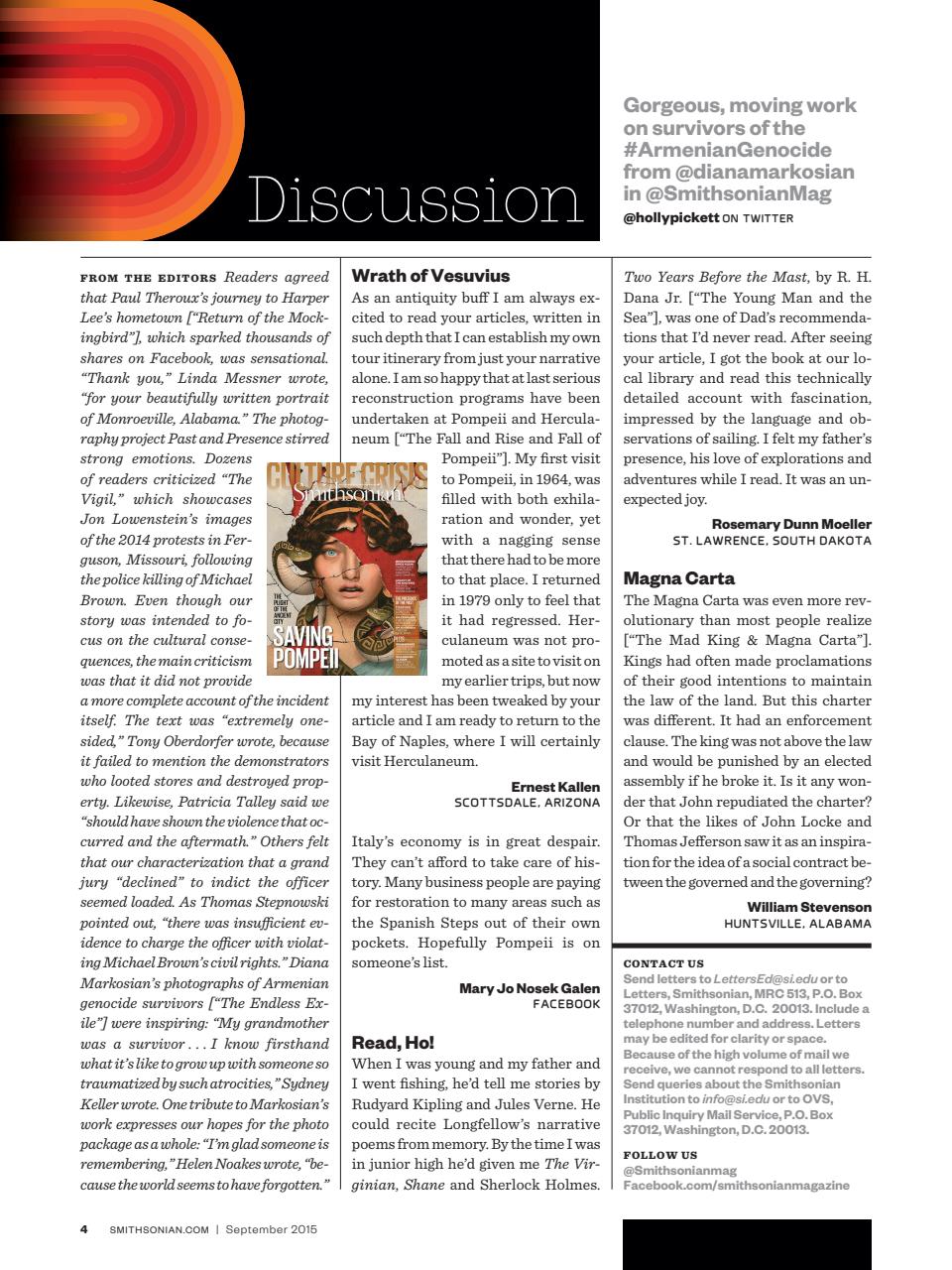 Smithsonian Magazine Preview Pages