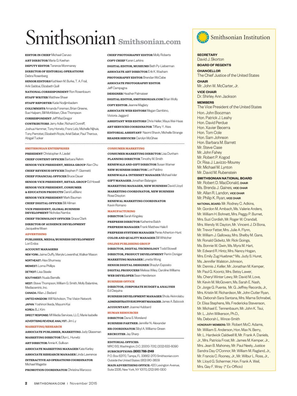 Smithsonian Magazine Preview Pages