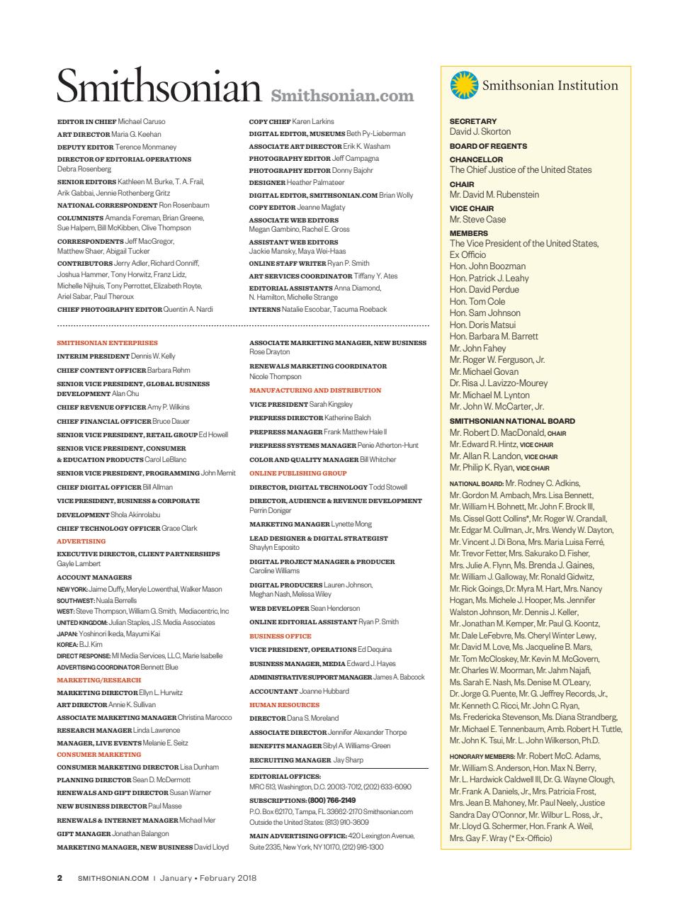 Smithsonian Magazine Preview Pages