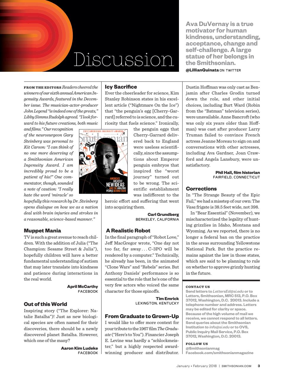 Smithsonian Magazine Preview Pages