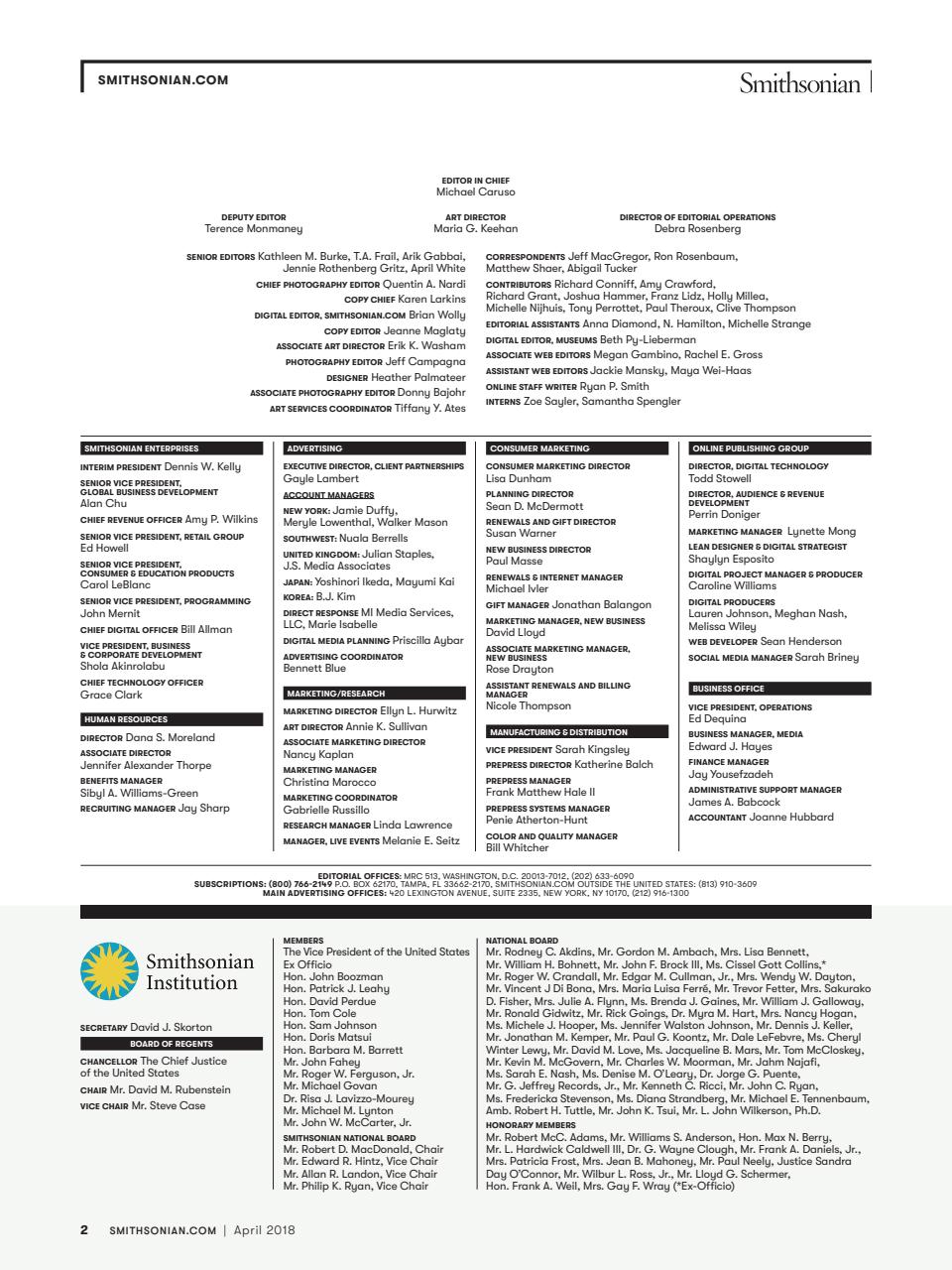 Smithsonian Magazine Preview Pages