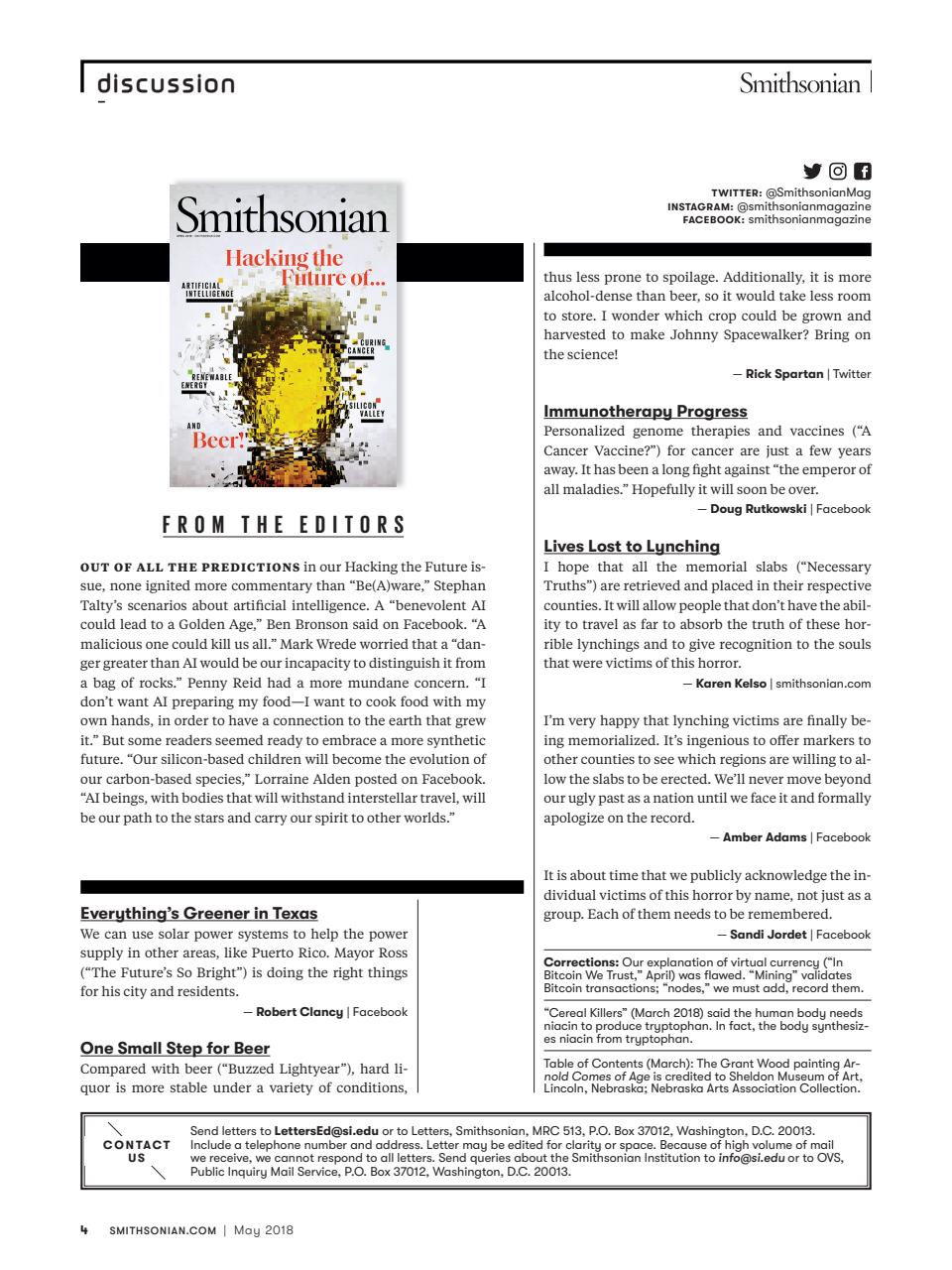 Smithsonian Magazine Preview Pages