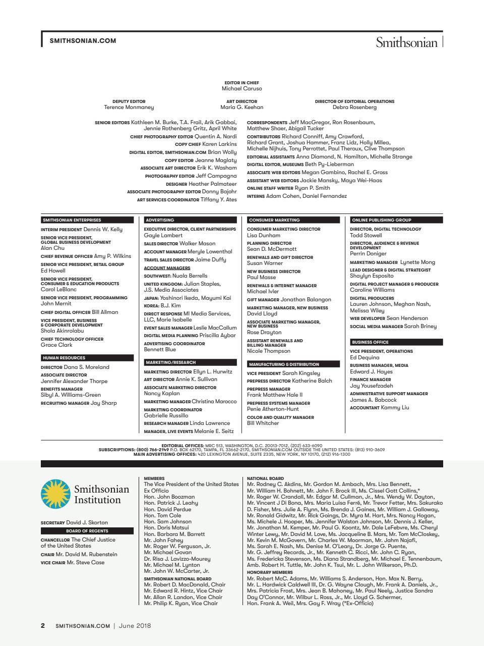 Smithsonian Magazine Preview Pages