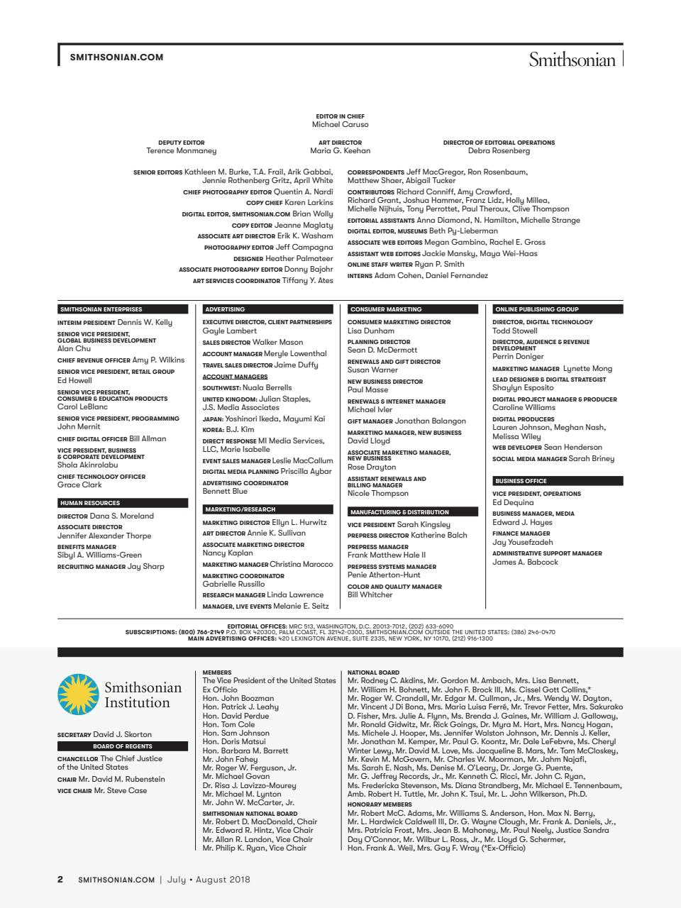 Smithsonian Magazine Preview Pages