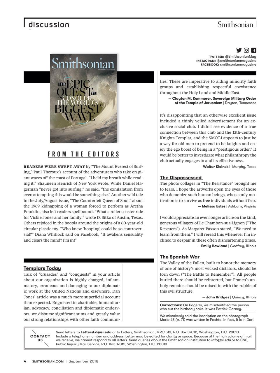 Smithsonian Magazine Preview Pages