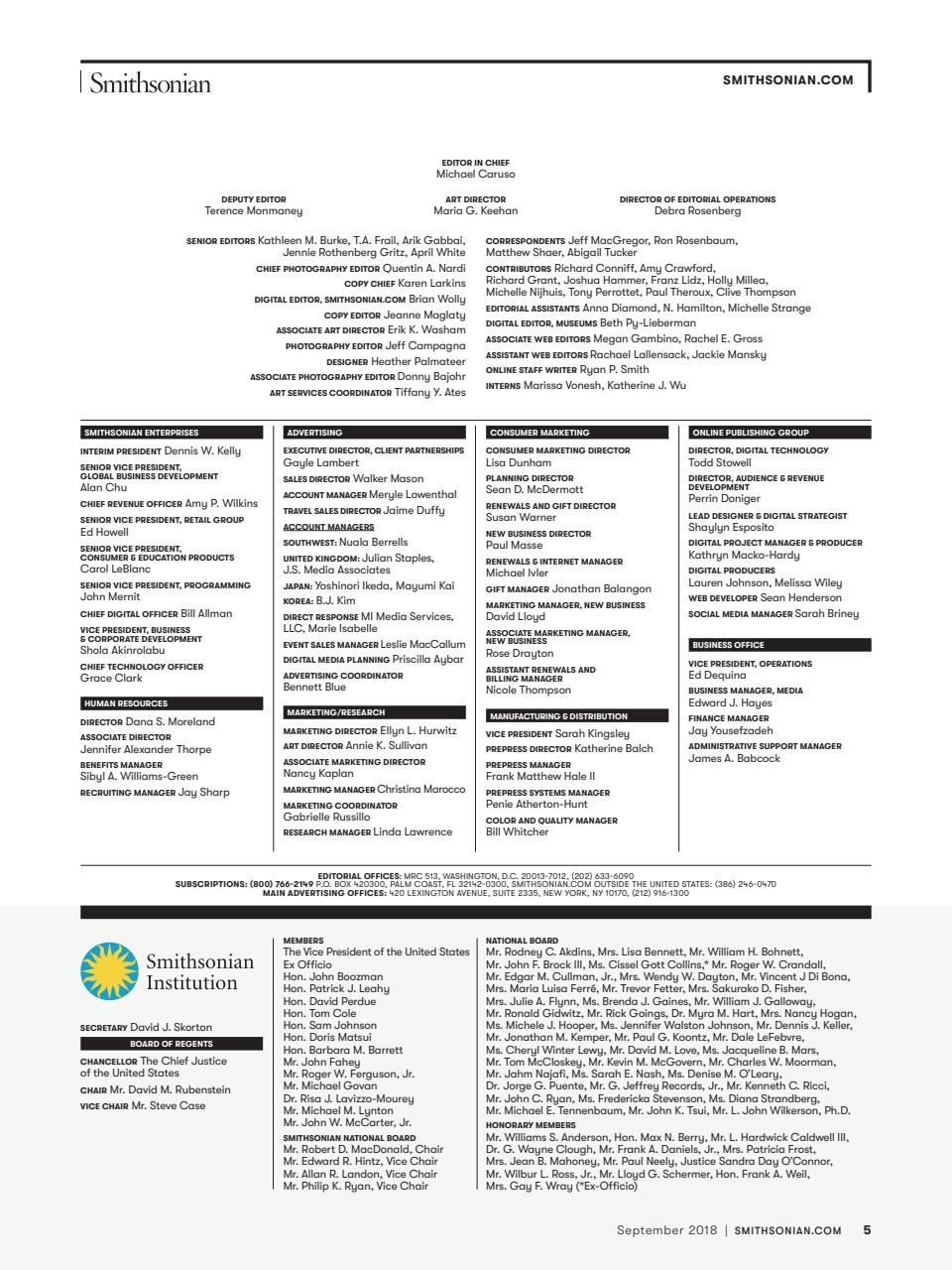 Smithsonian Magazine Preview Pages