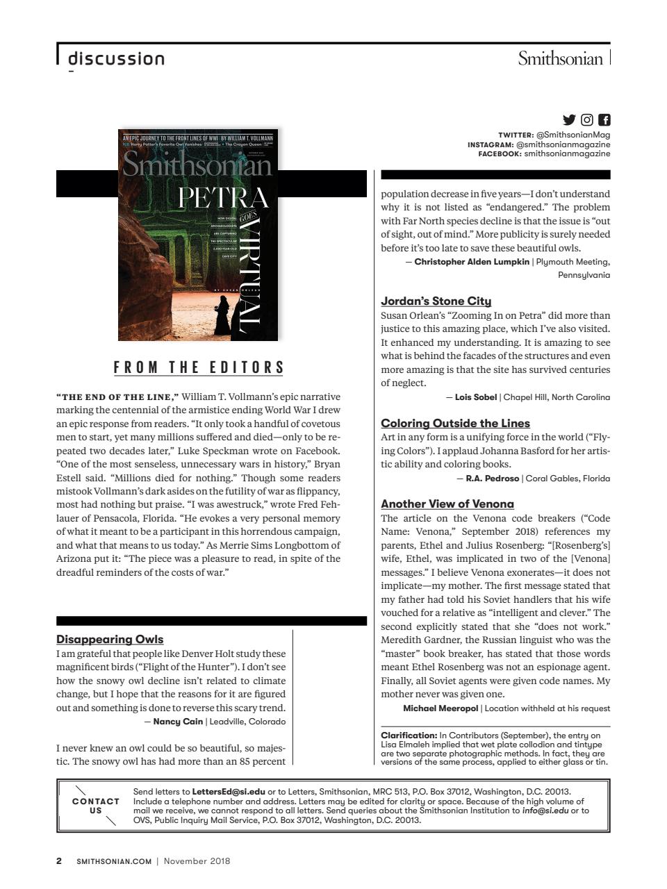 Smithsonian Magazine Preview Pages