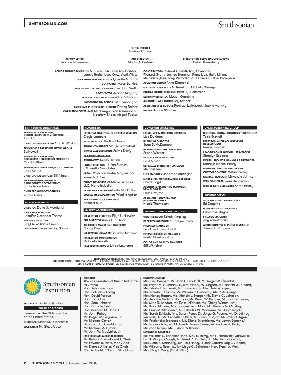 Smithsonian Magazine Preview Pages