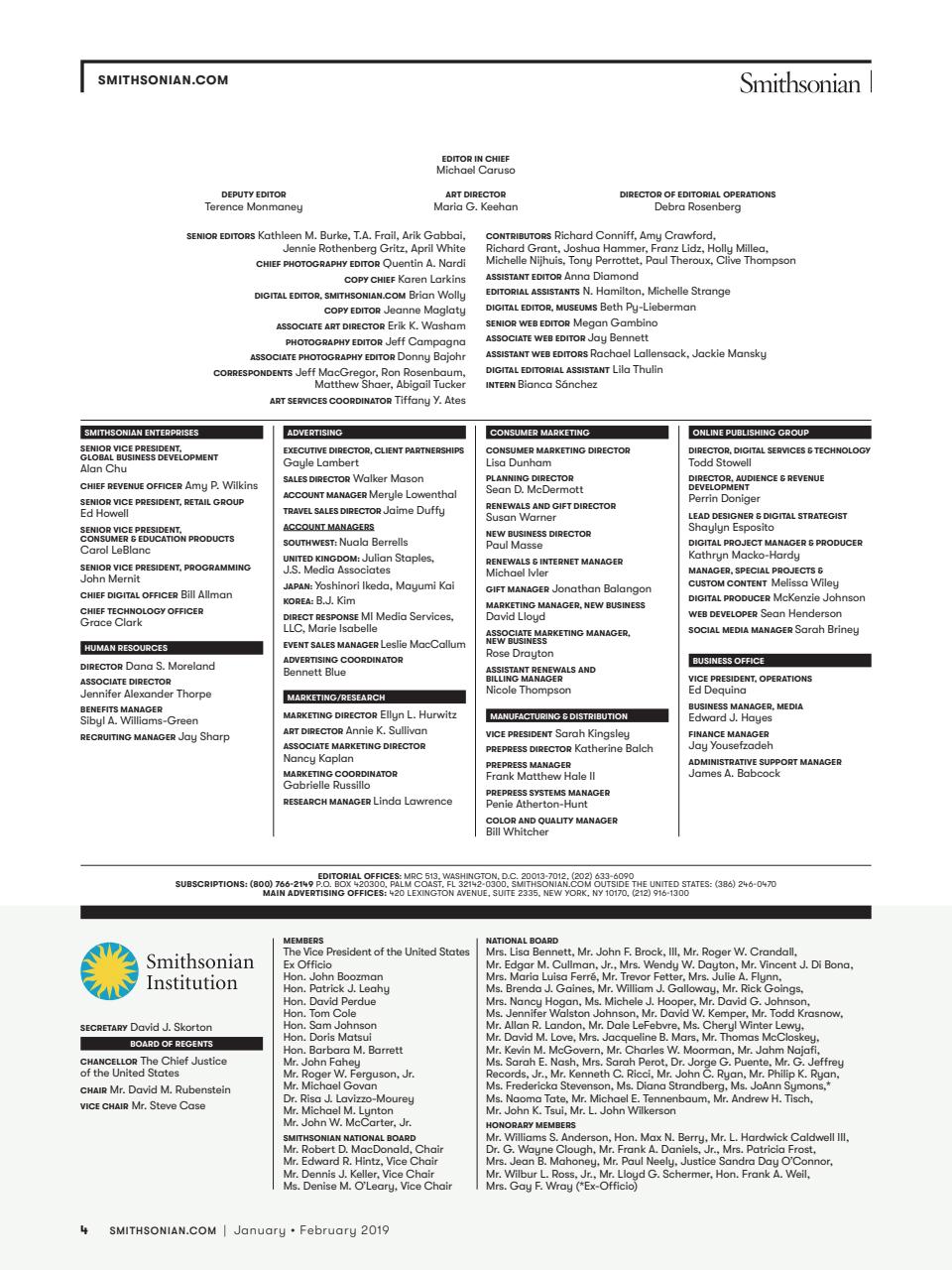 Smithsonian Magazine Preview Pages