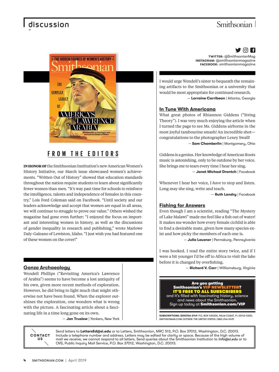 Smithsonian Magazine Preview Pages