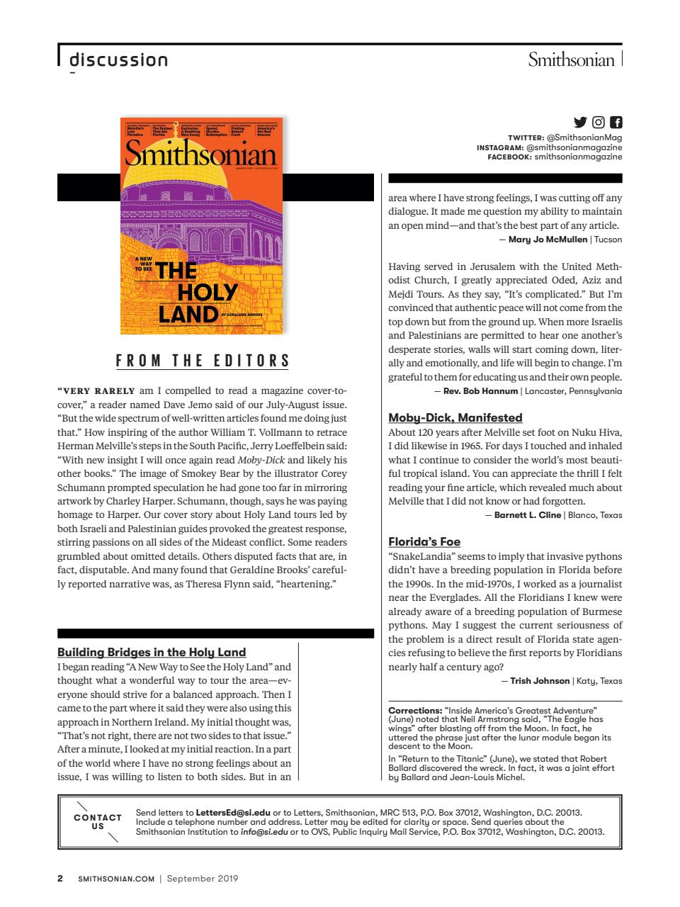 Smithsonian Magazine Preview Pages