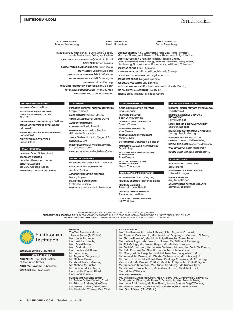 Smithsonian Magazine Preview Pages