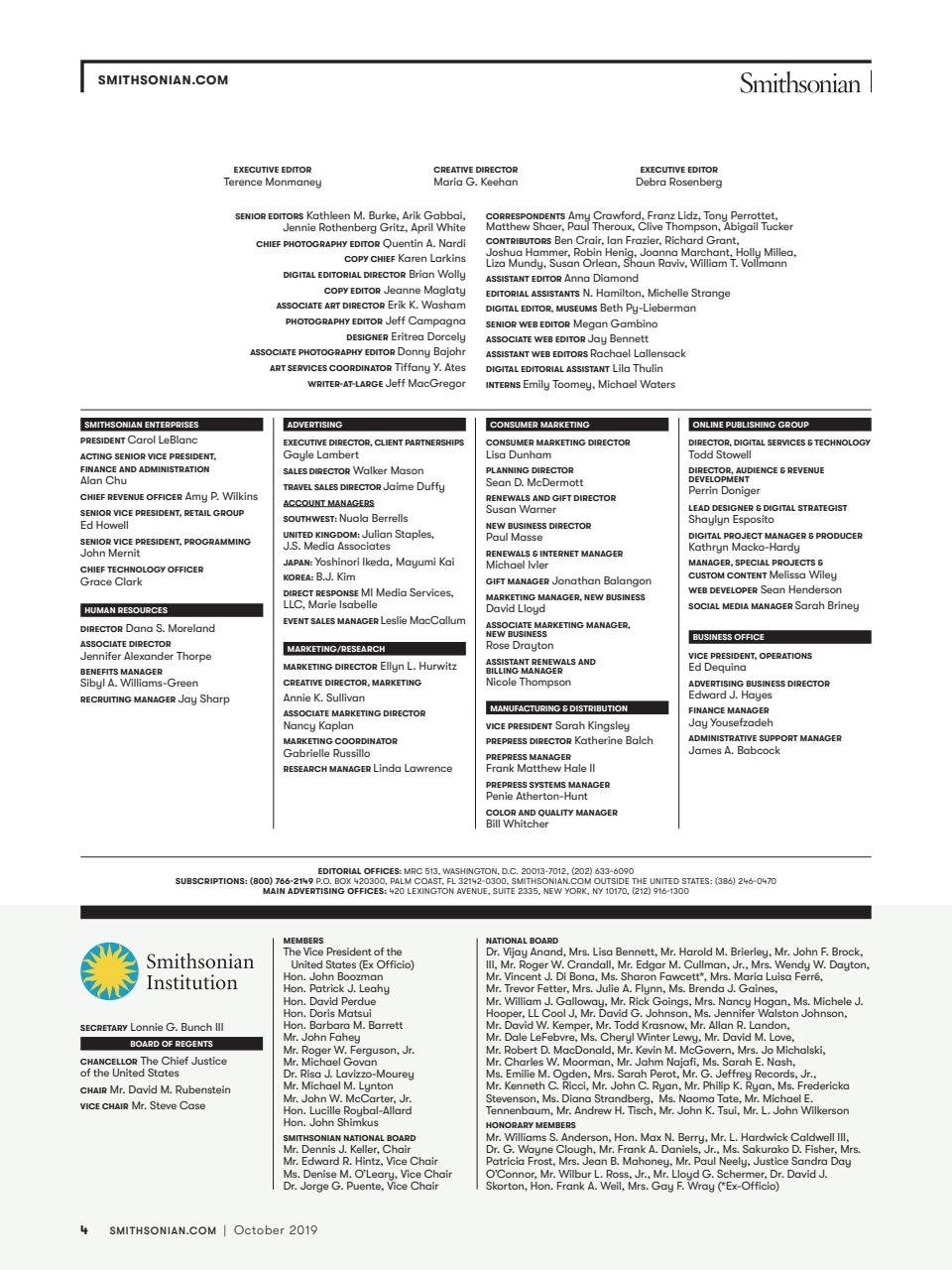 Smithsonian Magazine Preview Pages