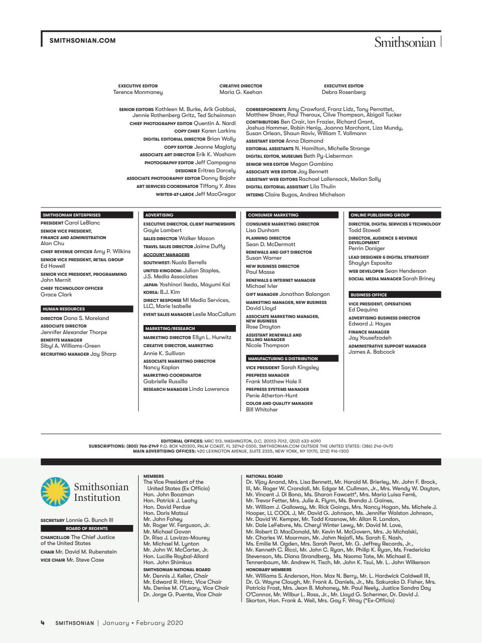 Smithsonian Magazine Preview Pages