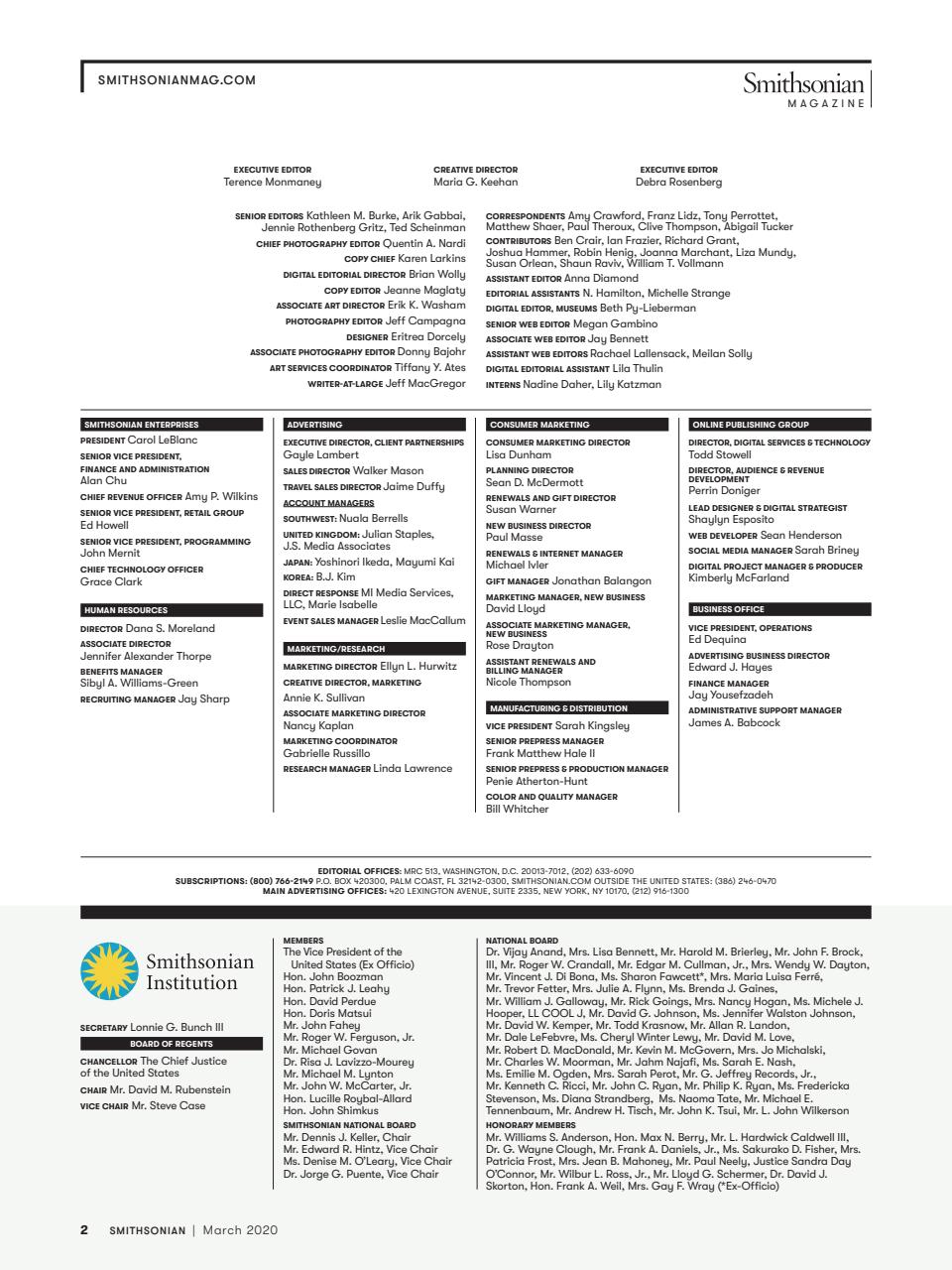 Smithsonian Magazine Preview Pages