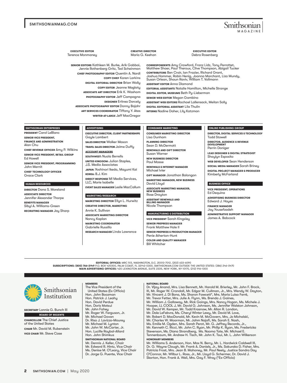 Smithsonian Magazine Preview Pages