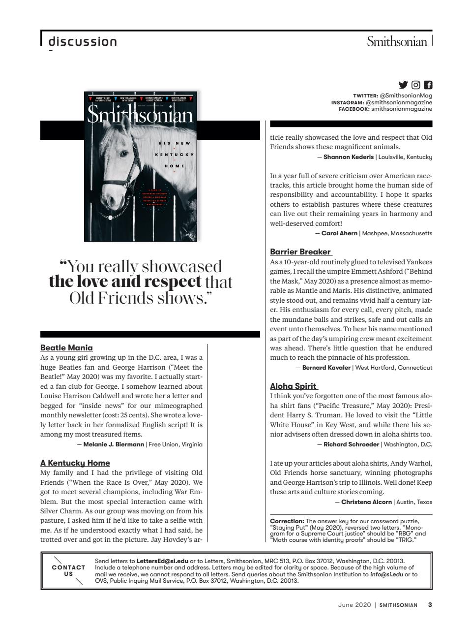 Smithsonian Magazine Preview Pages