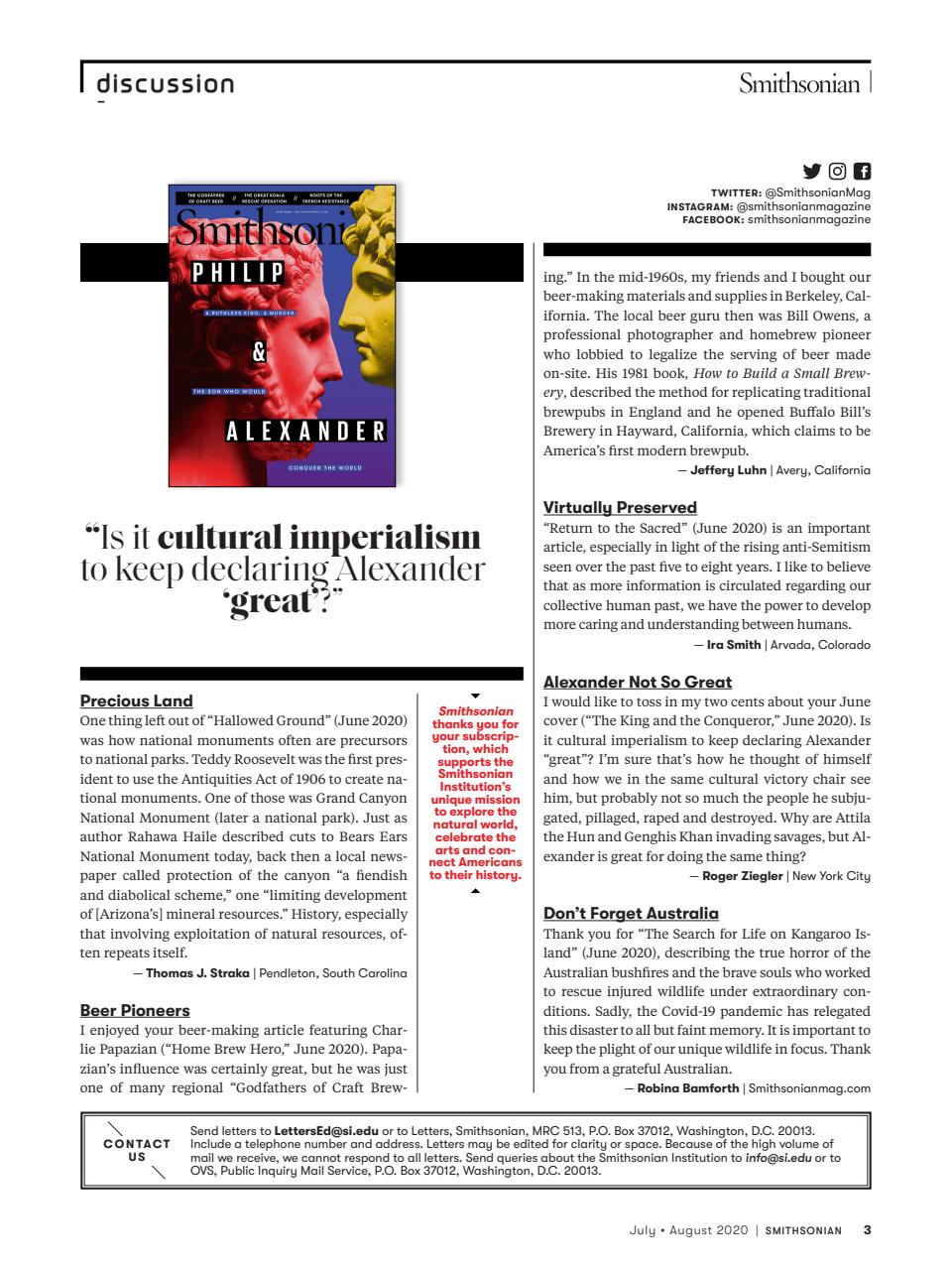 Smithsonian Magazine Preview Pages