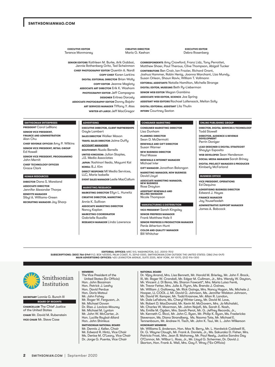 Smithsonian Magazine Preview Pages