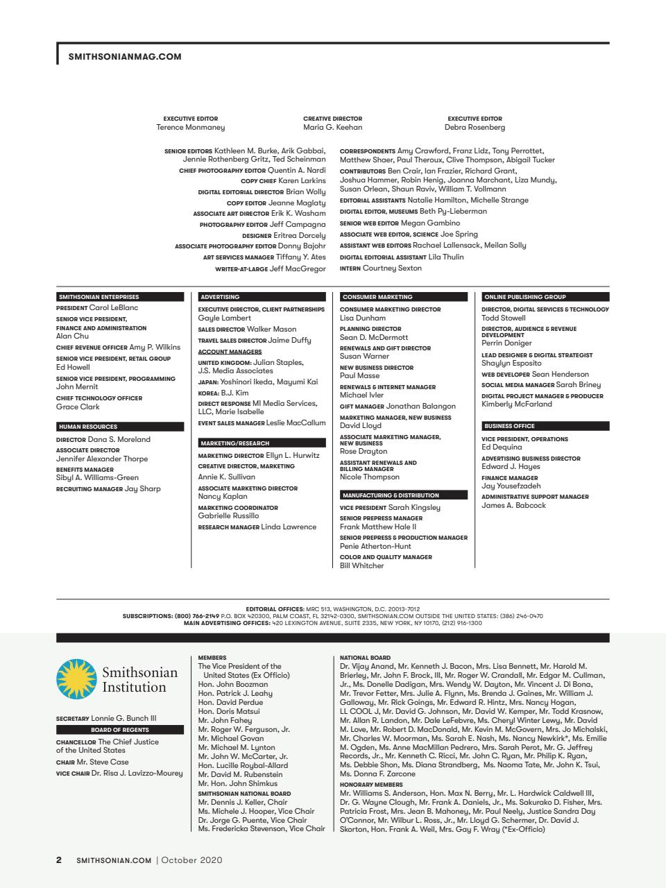 Smithsonian Magazine Preview Pages