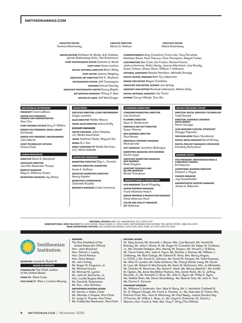 Smithsonian Magazine Preview Pages