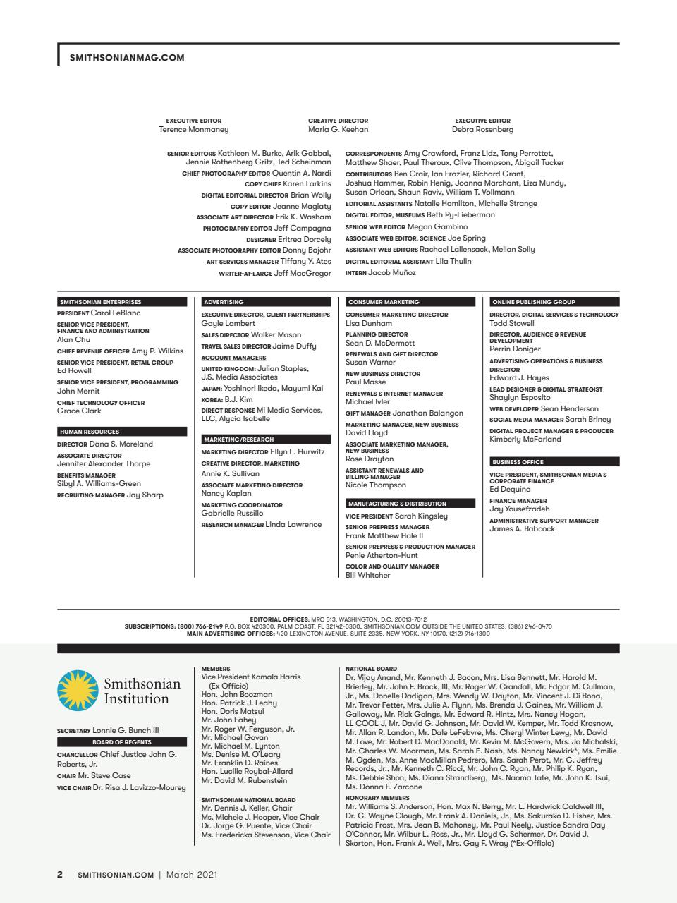 Smithsonian Magazine Preview Pages