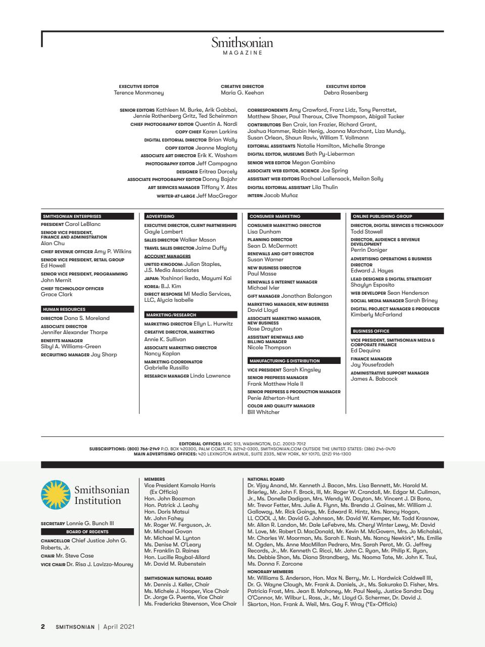 Smithsonian Magazine Preview Pages