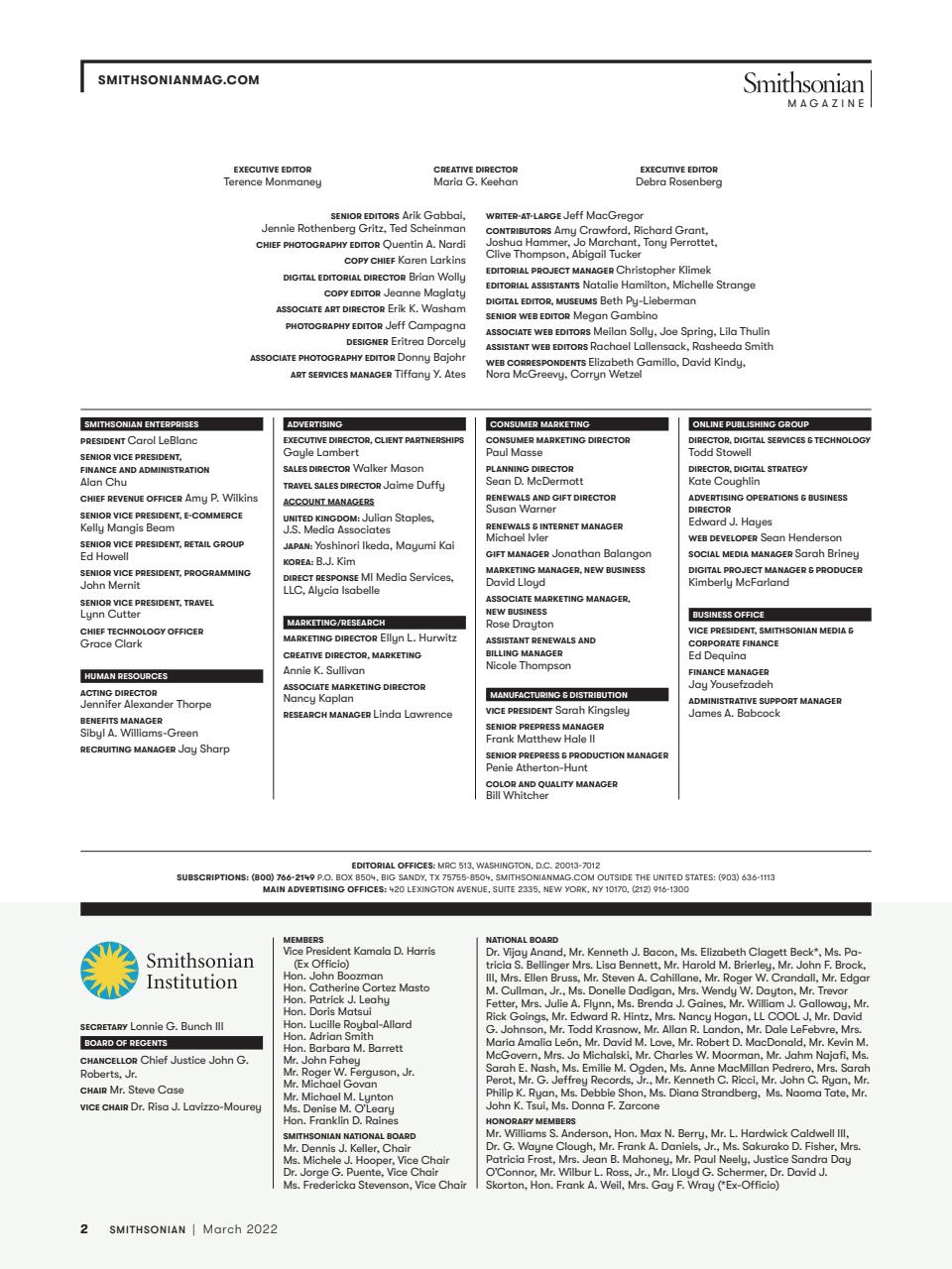 Smithsonian Magazine Preview Pages