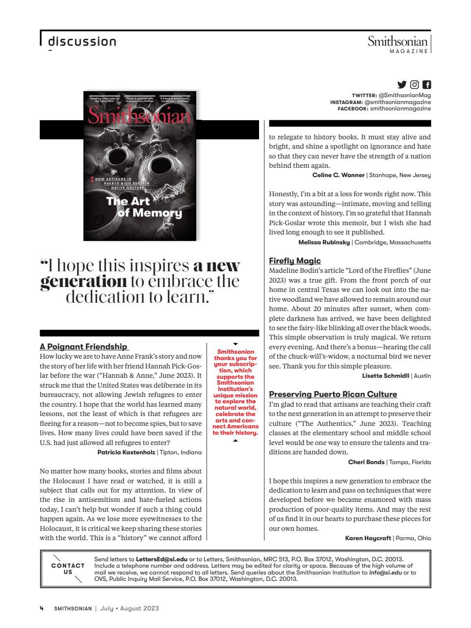 Smithsonian Magazine Preview Pages