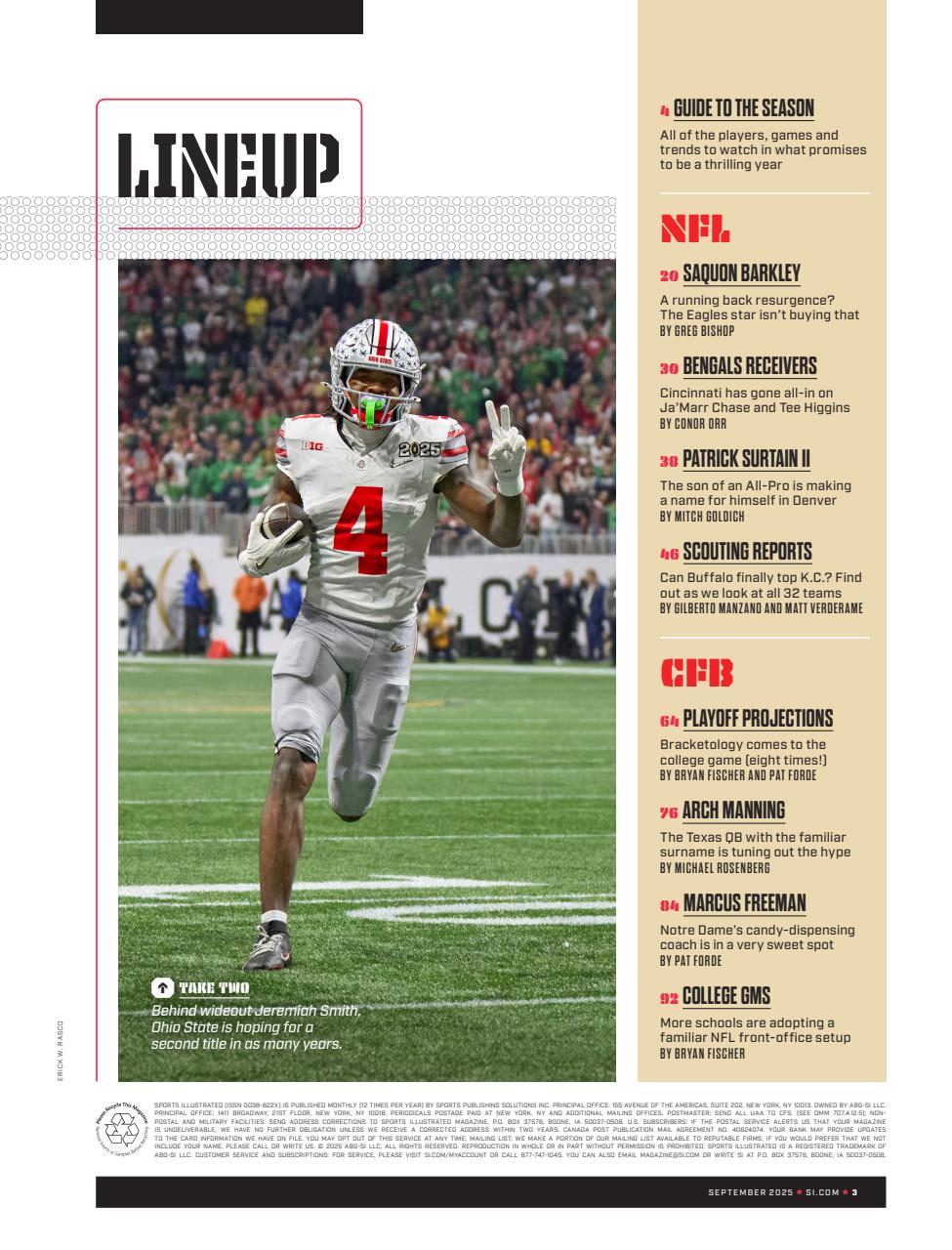 Sports Illustrated Preview Pages