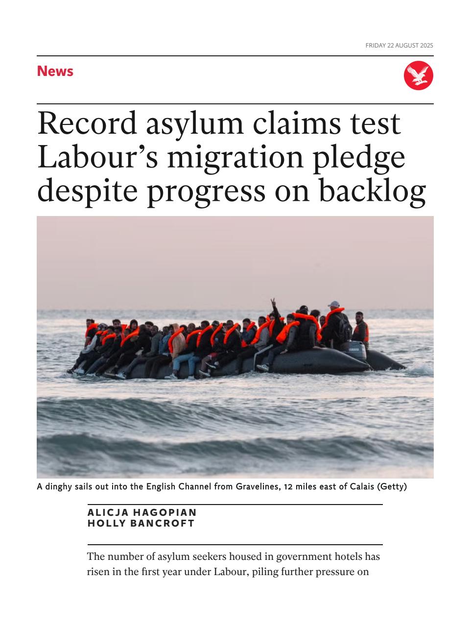 The Independent Daily Edition Newspaper Preview Pages